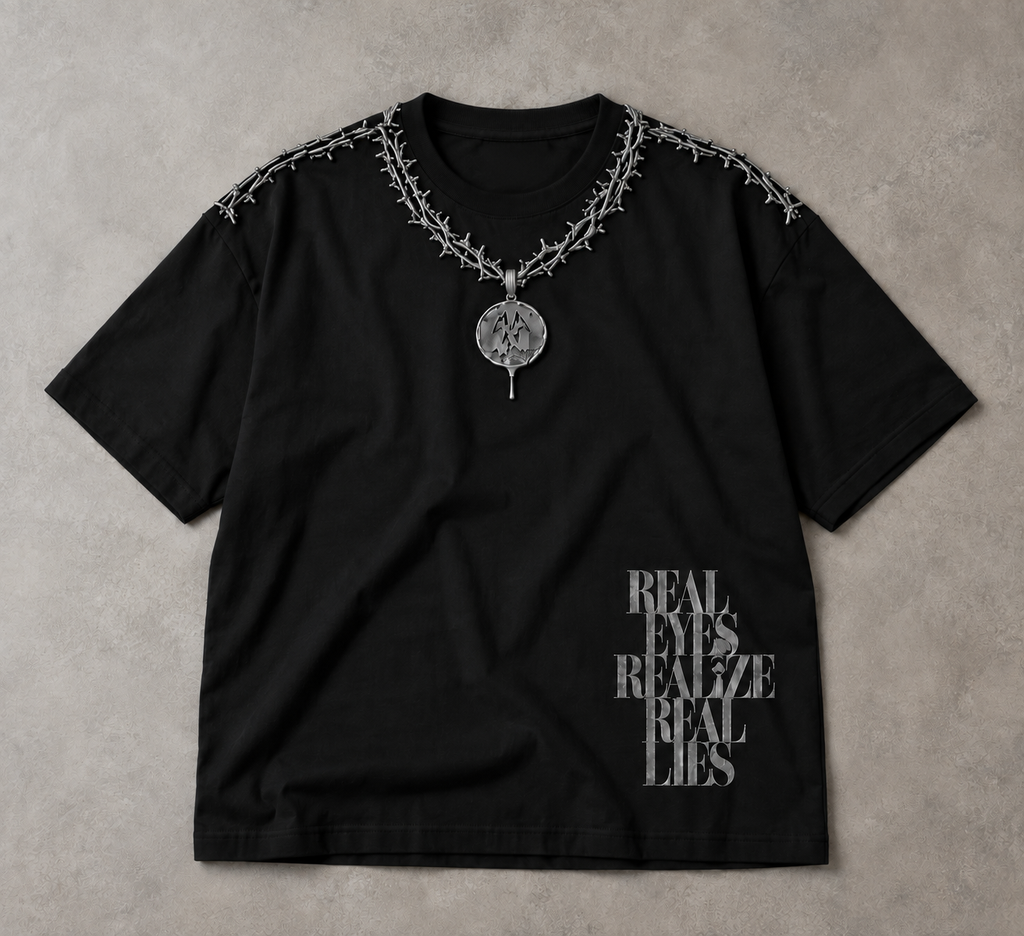 Real Lies Oversized Tee Black - Women