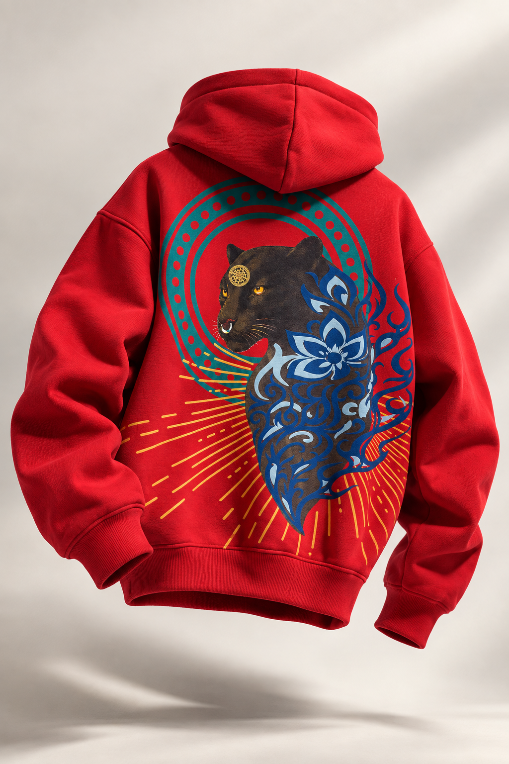 Veerya Handcrafted Hoodie Red-Women