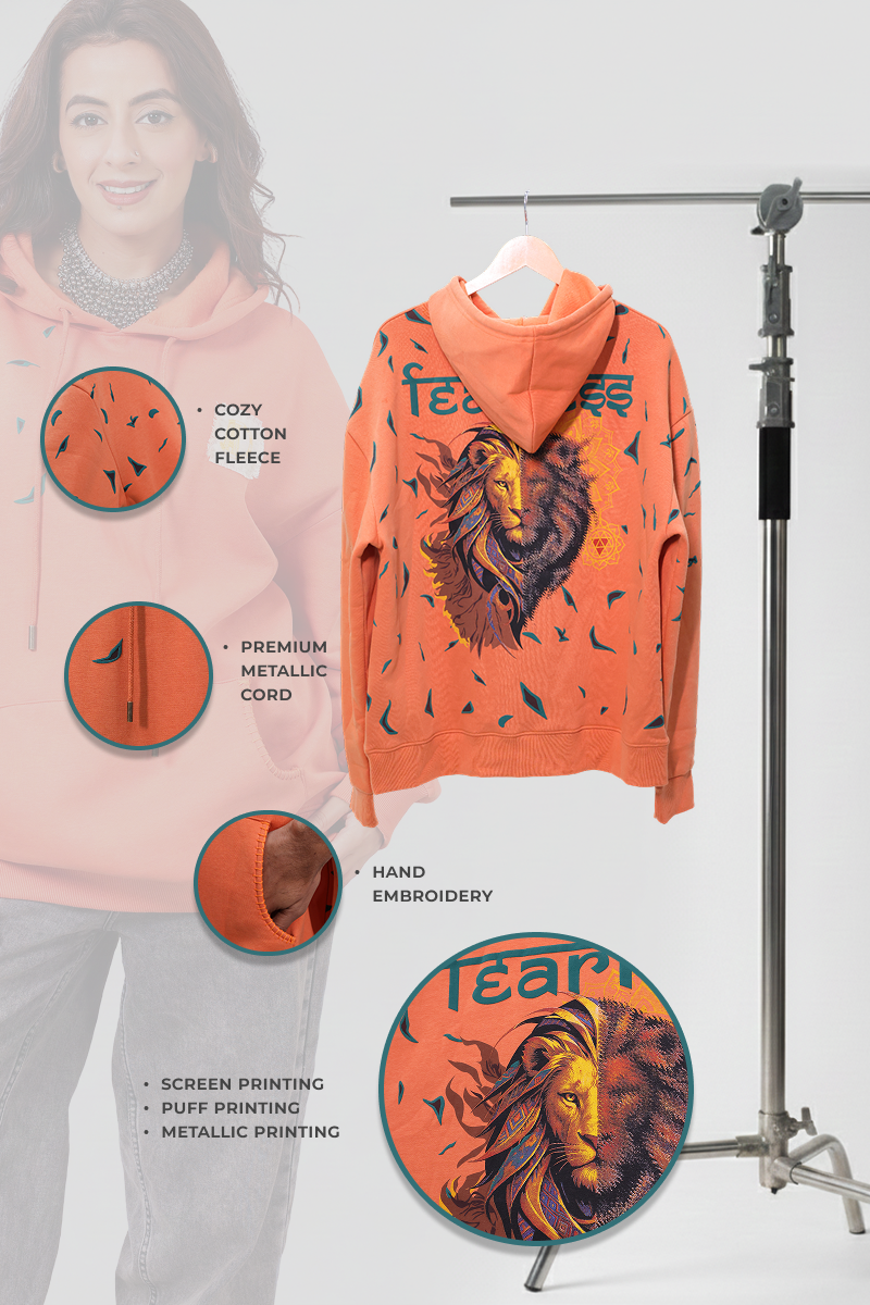 Tejas Handcrafted Hoodie Melon-Women