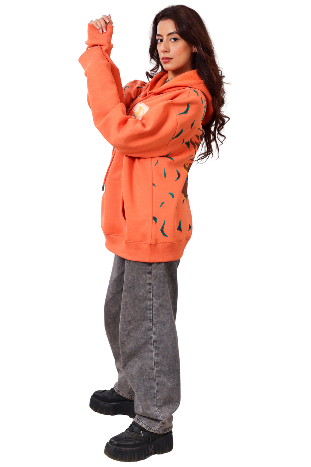 Tejas Handcrafted Hoodie Melon-Women