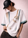 Strings Oversized White Tee - Women