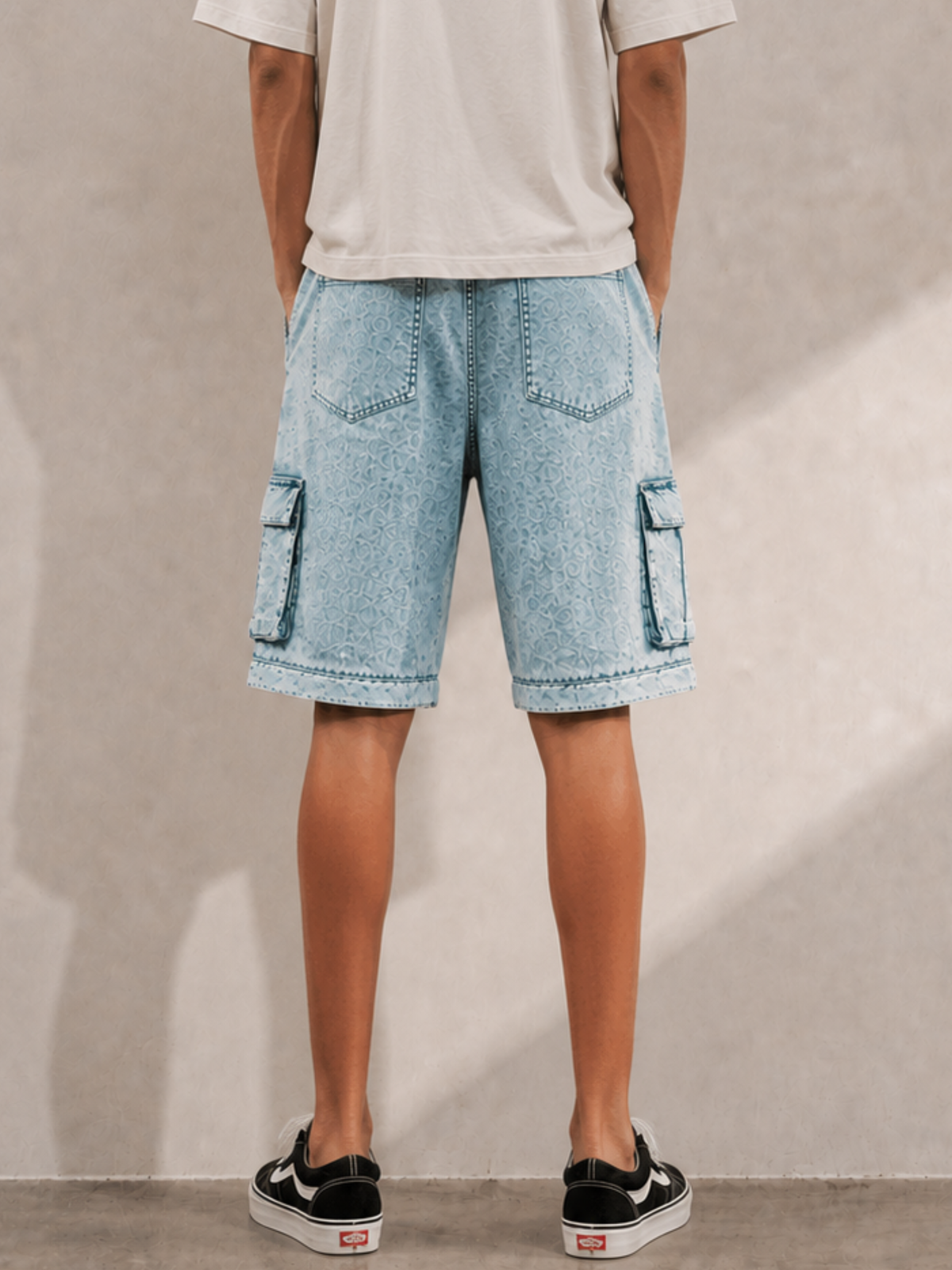 Waves Multi Functional Cargo n Shorts Blue - Women