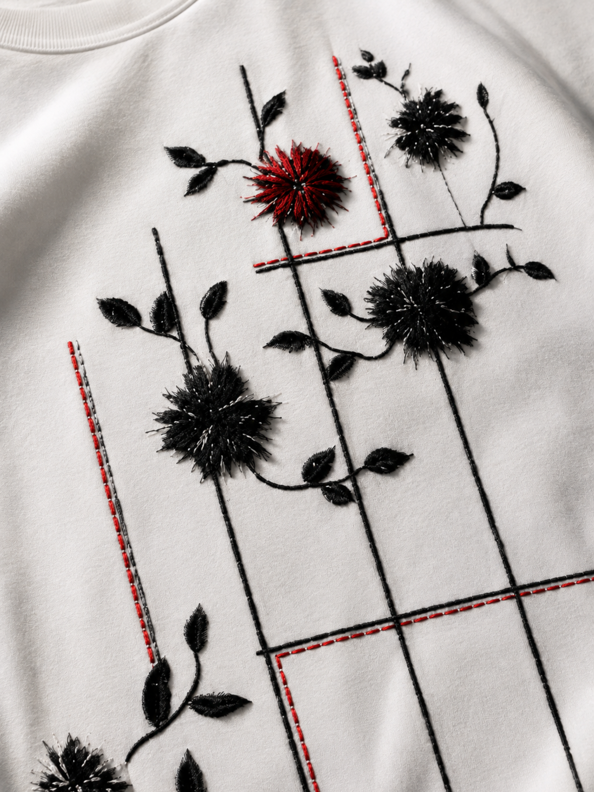 Rosecage Oversized Tee — White Men