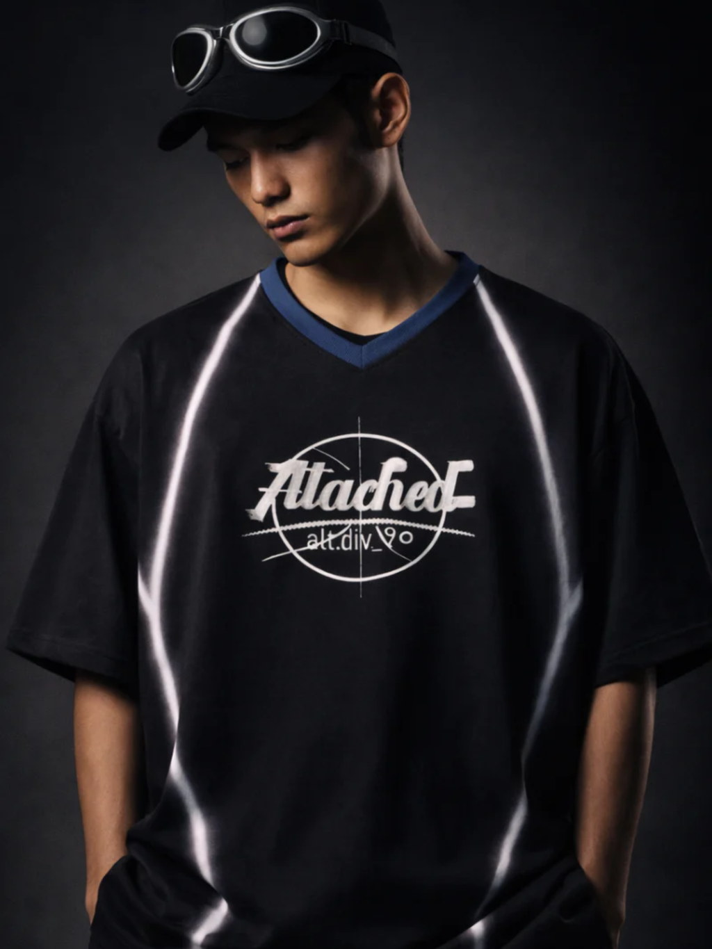 Oversized Black Jersey - Men