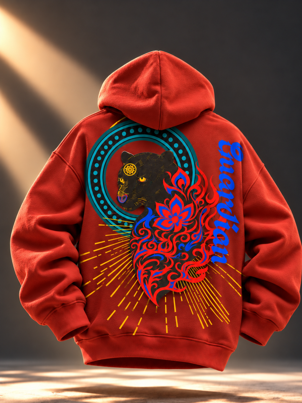 Veerya  Handcrafted Hoodie Rust-Women