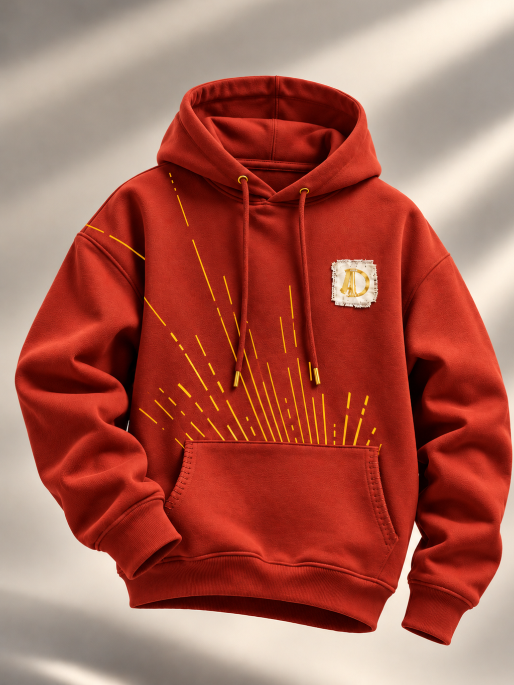 Veerya  Handcrafted Hoodie Rust-Women