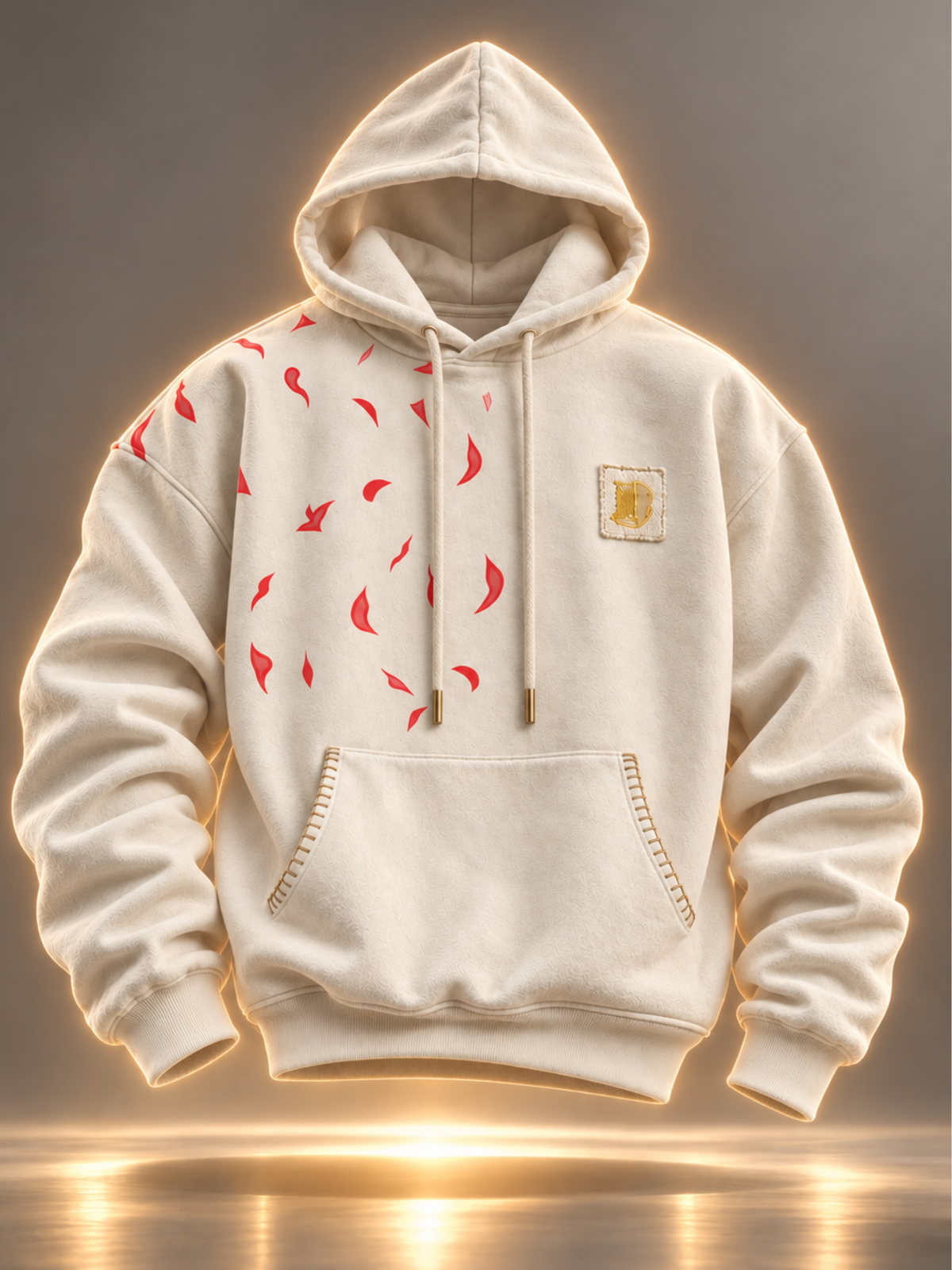 Tejas Handcrafted Hoodie White-Women