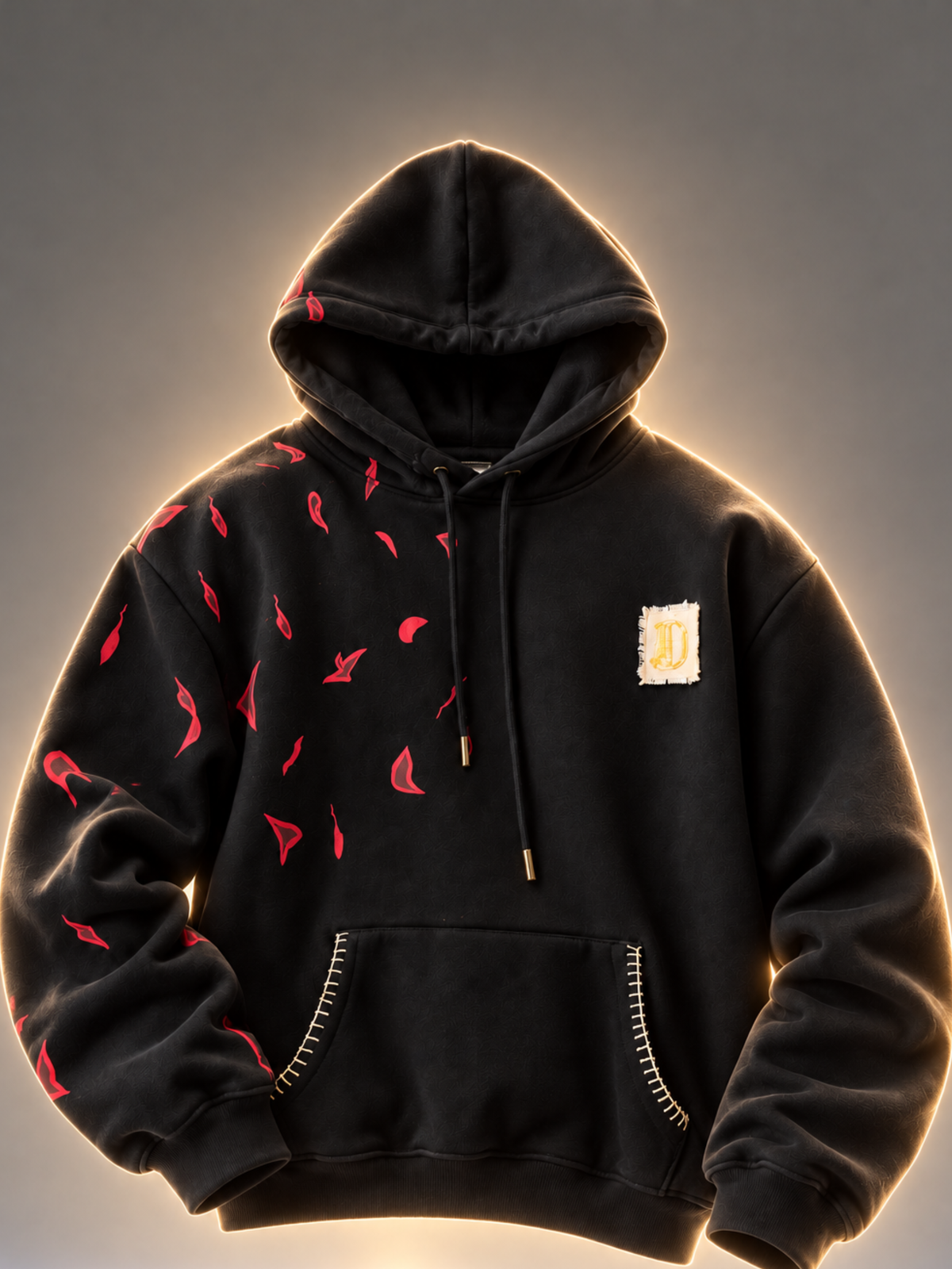 Tejas Handcrafted Hoodie Black-Women