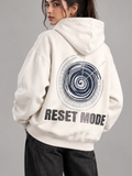 Reset 2027 Handcrafted Hoodie White - Women