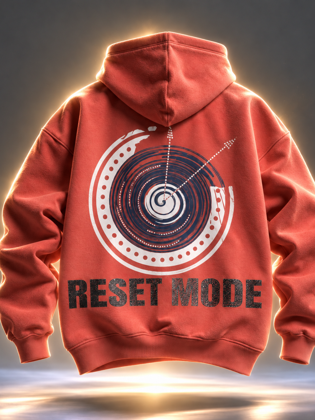 Reset 2027 Handcrafted Hoodie Rusty Red - Men