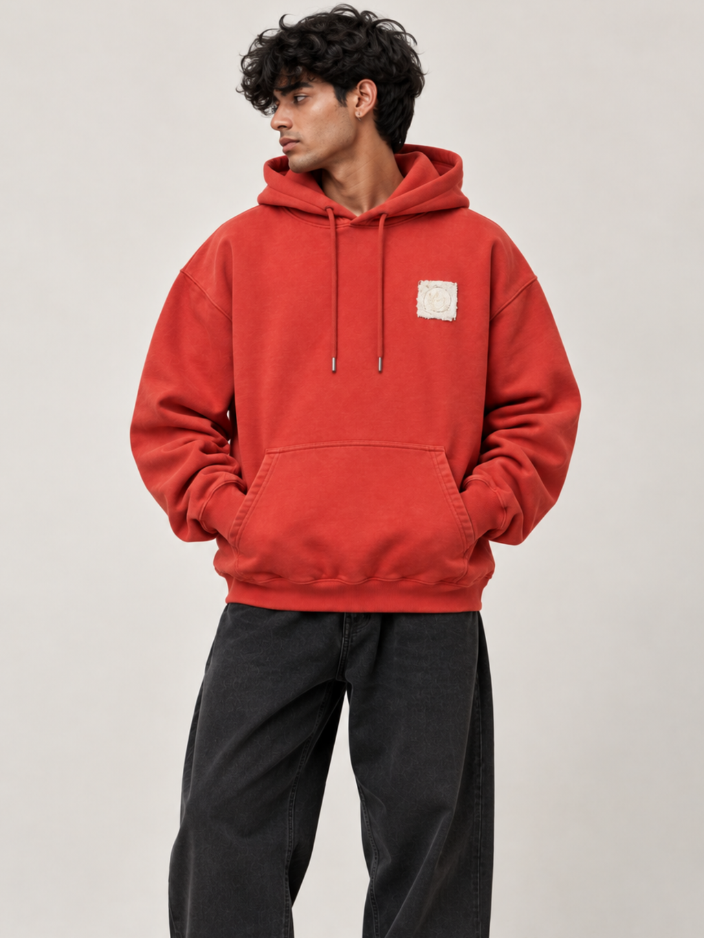 Reset 2027 Handcrafted Hoodie Rusty Red - Men