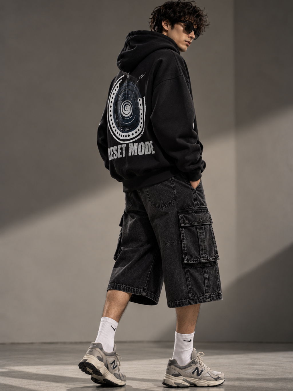 Reset 2027 Handcrafted Hoodie Black - Men