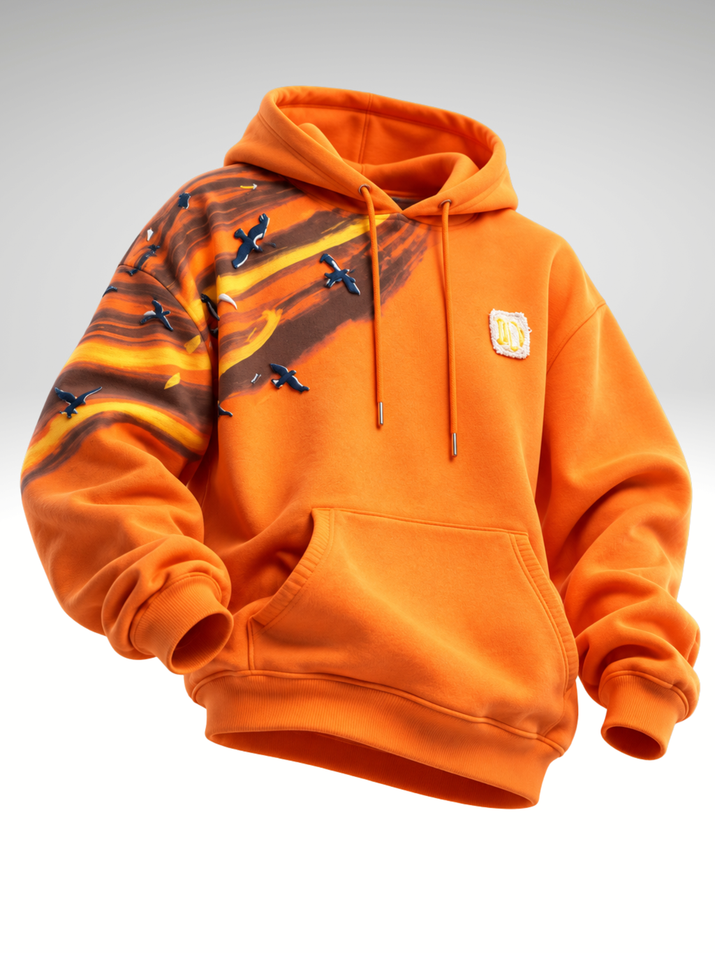 Saahas Handcrafted Hoodie Orange Melon - Women