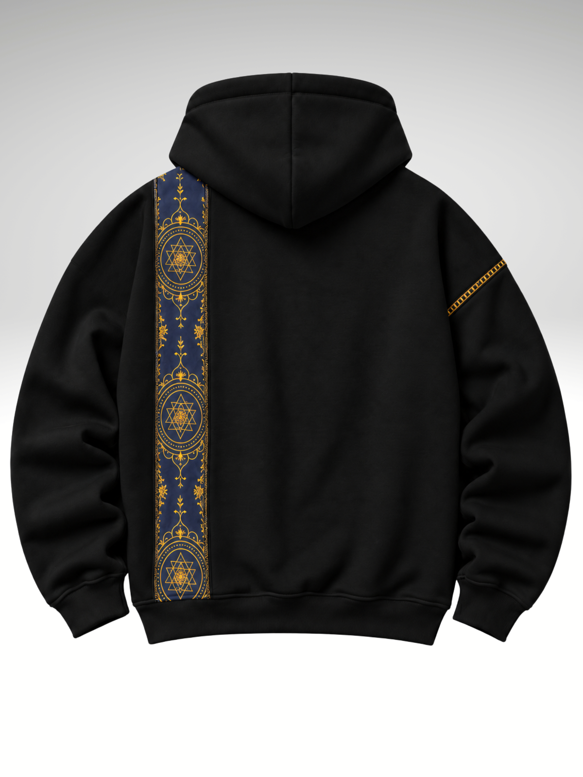 Cosmic Hoodie-Flared Stylised Black Coordset - Women