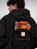 Safarnama Travel Uni BagPack Black hoodie - Men