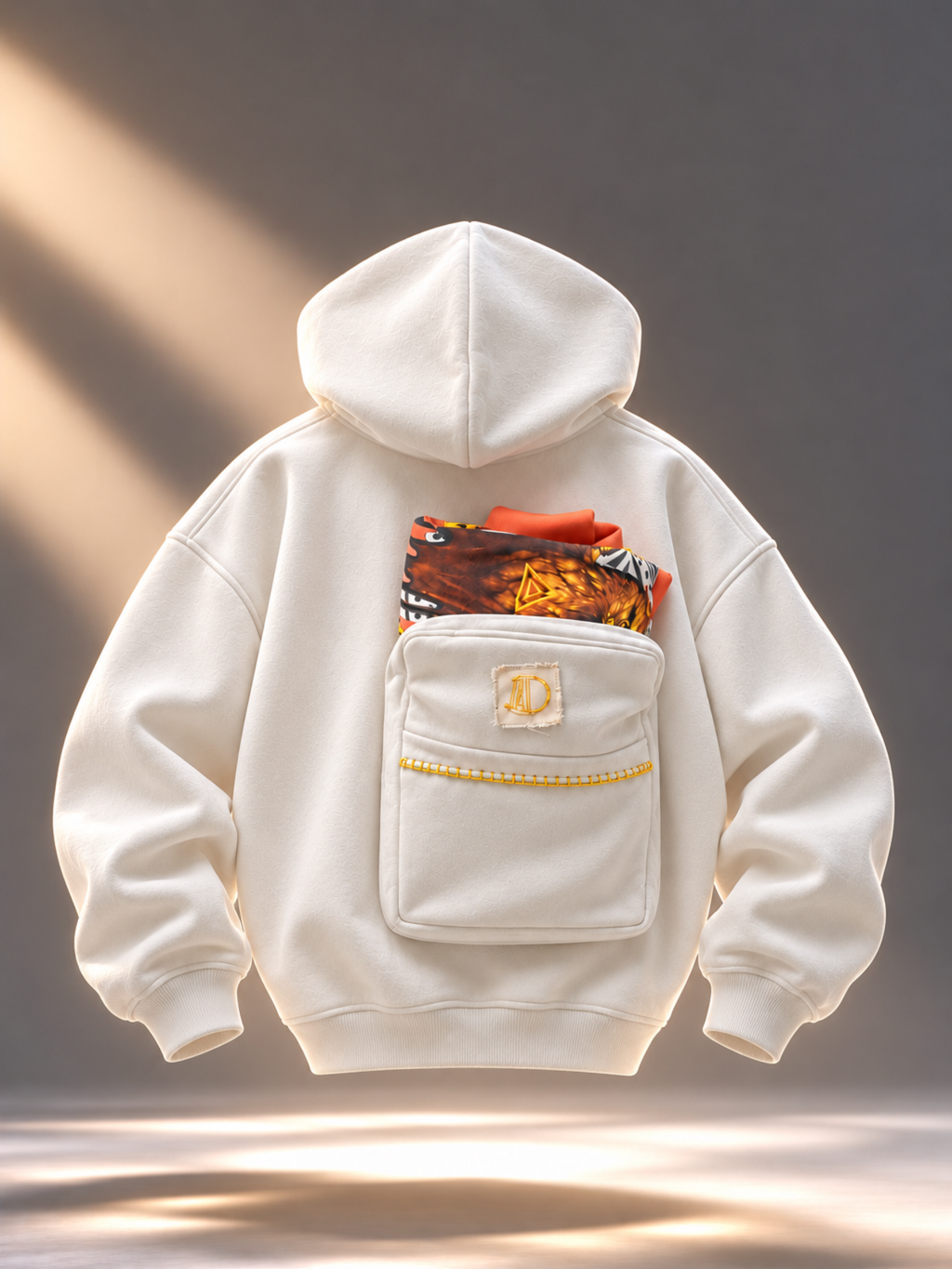 Safarnama Concert BagPack White hoodie - Men