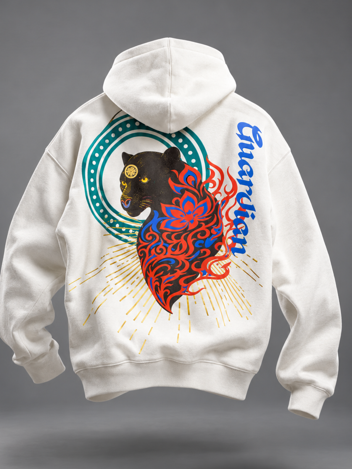 Veerya   Handcrafted Hoodie White-Men