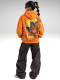 Saahas Handcrafted Hoodie Orange Melon - Women