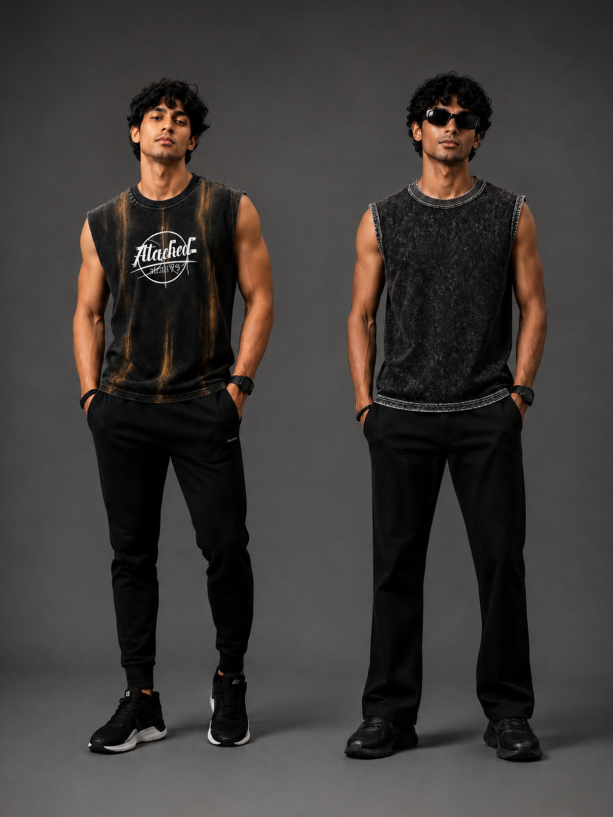 Pack Of 2 Vest ALBlack + PMBlack - Men's Combo
