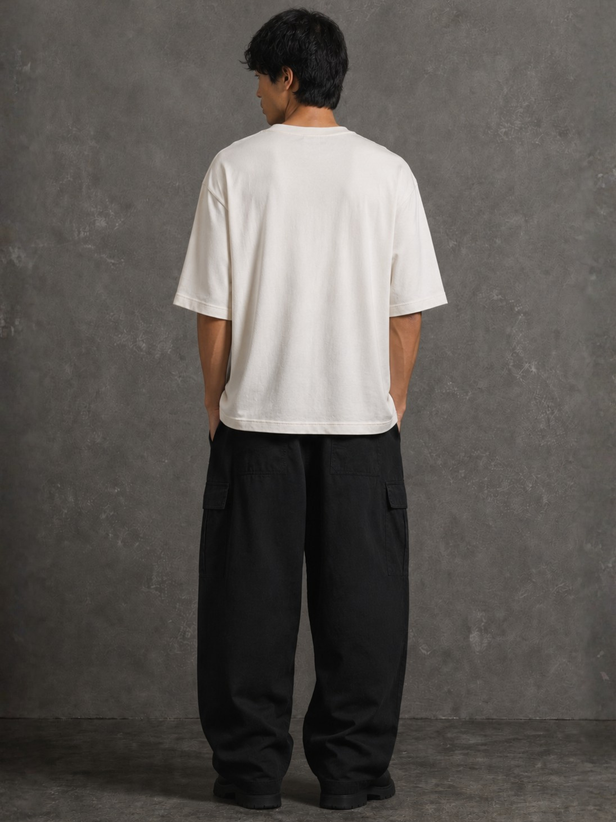 FlyTrap Oversized Tee White - Men