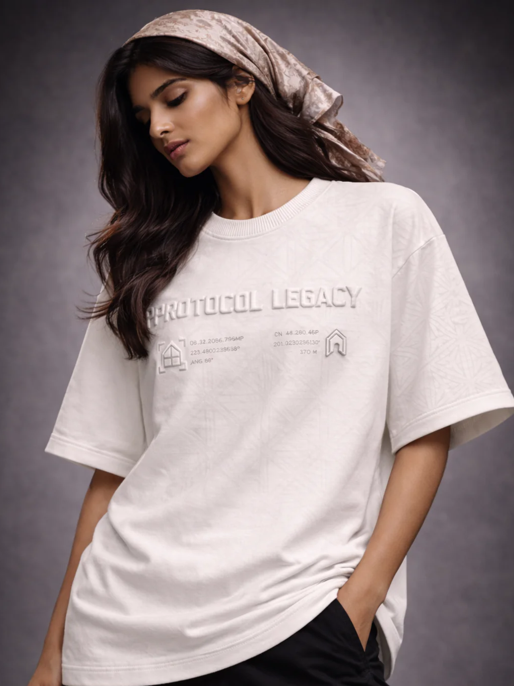 Protocol Oversized White Tee - Women