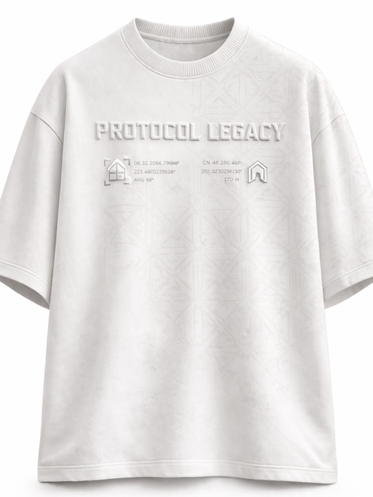 Protocol  Oversized White Tee - Men