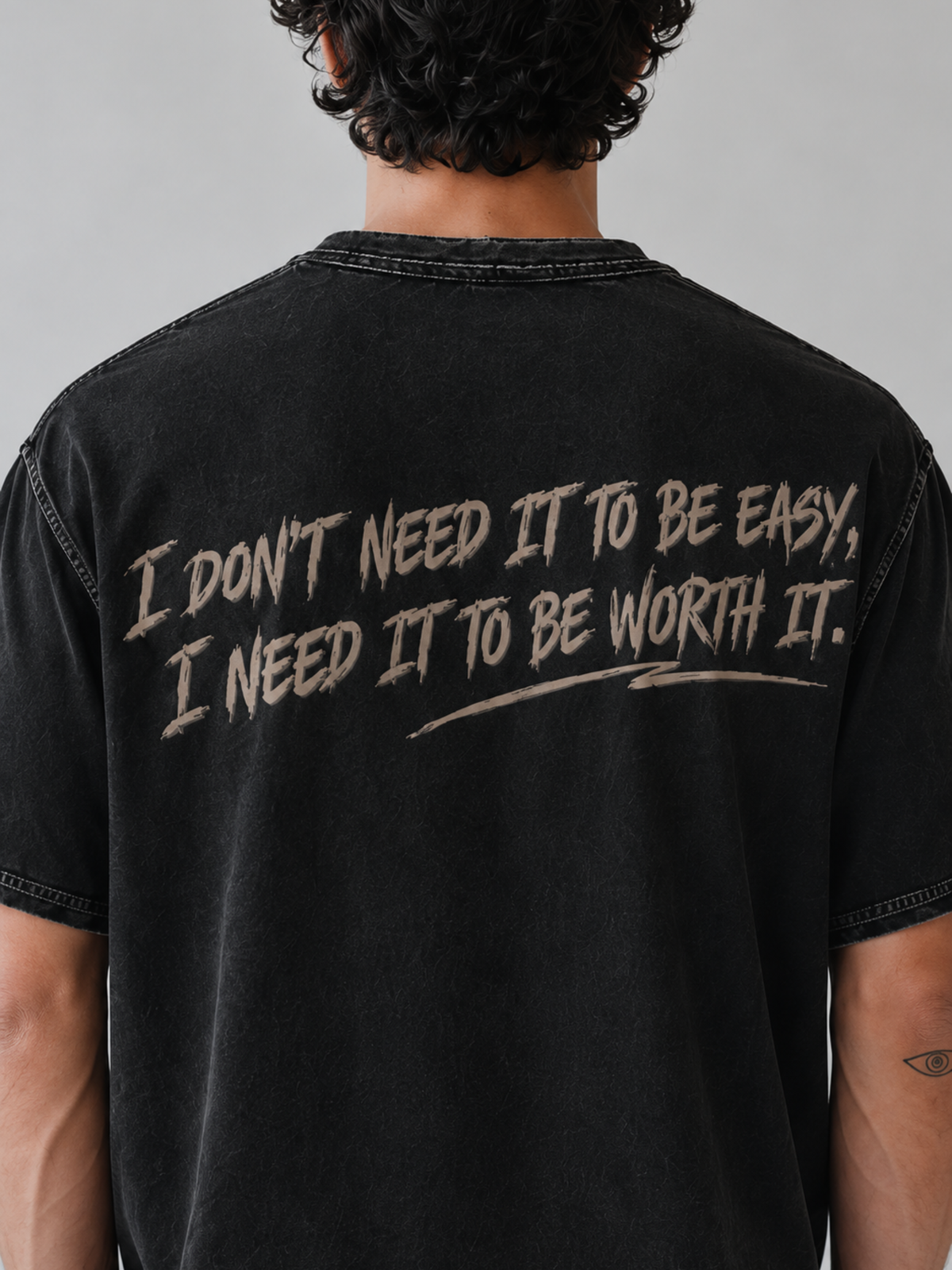 LW Mic Drop Oversized Tee Black - Men