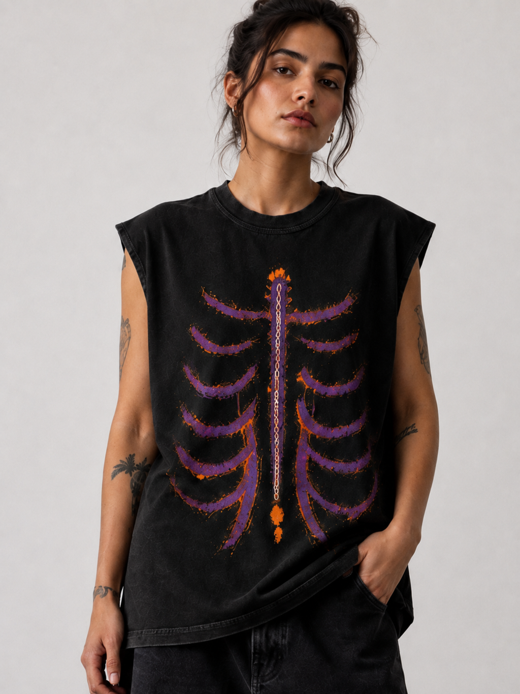 The RibCage Vest Black - Women