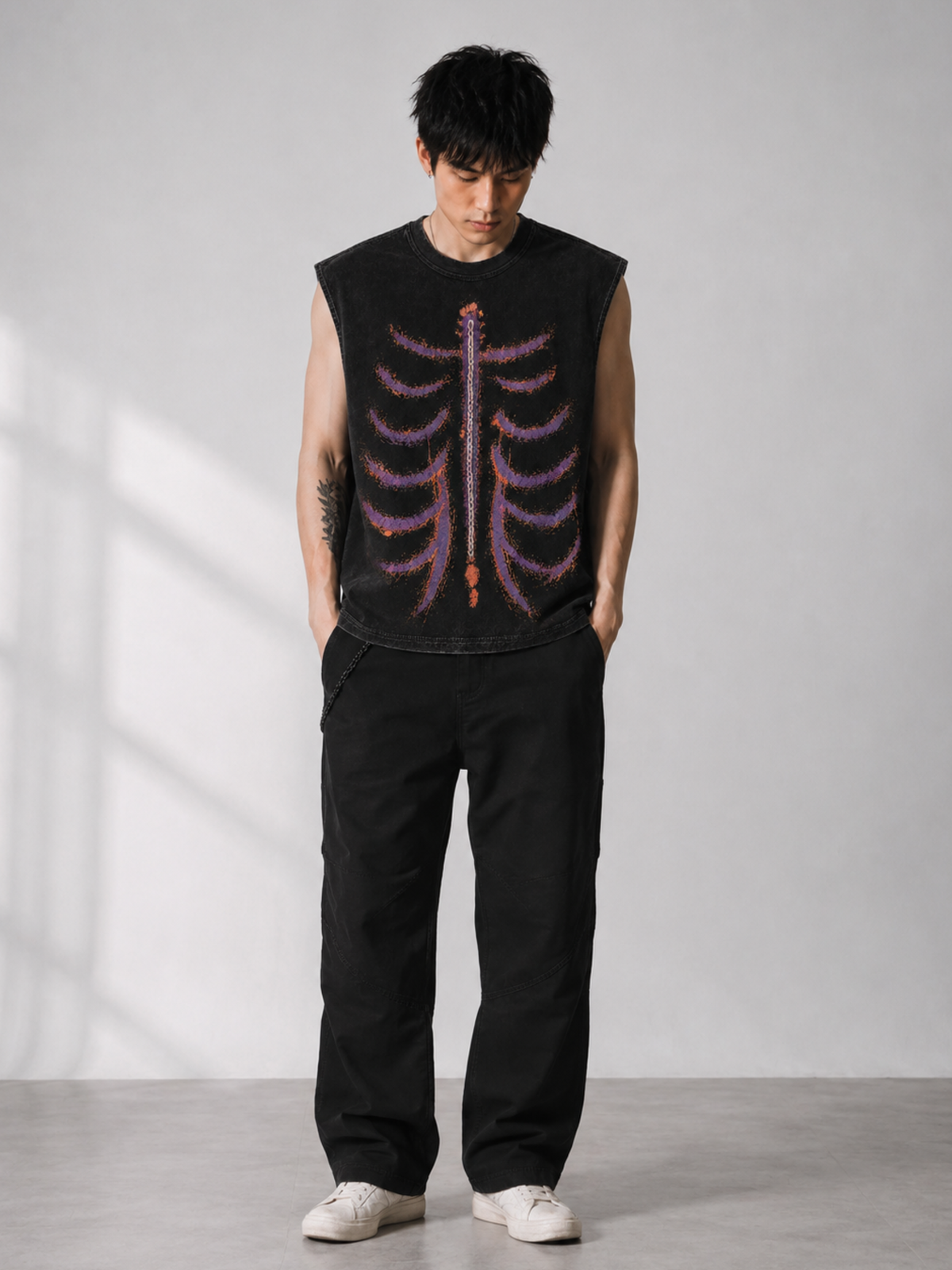 The RibCage Vest Black - Men