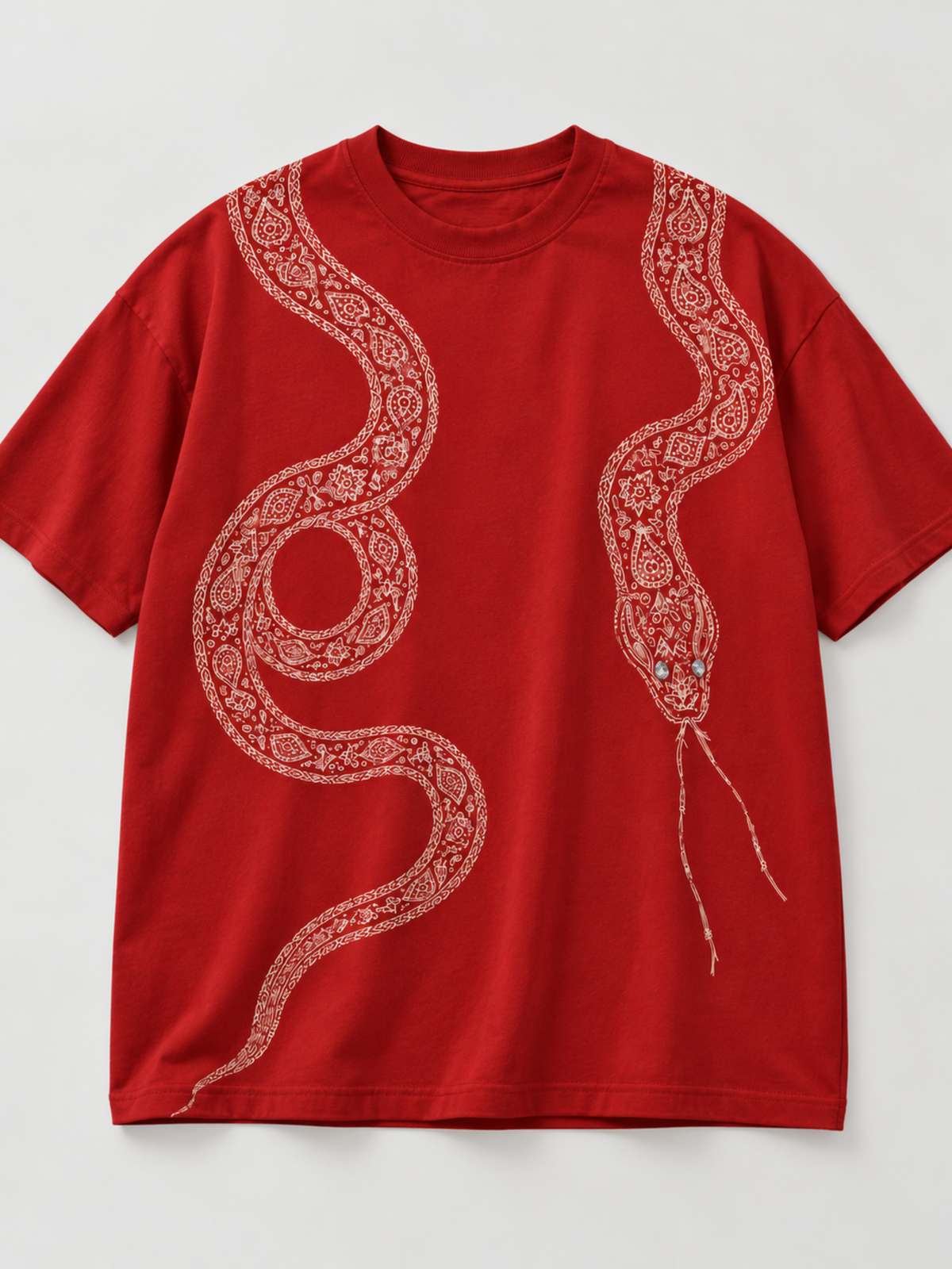 NAGA Oversized Red Tee - Women