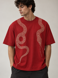 NAGA Oversized Red Tee - Men