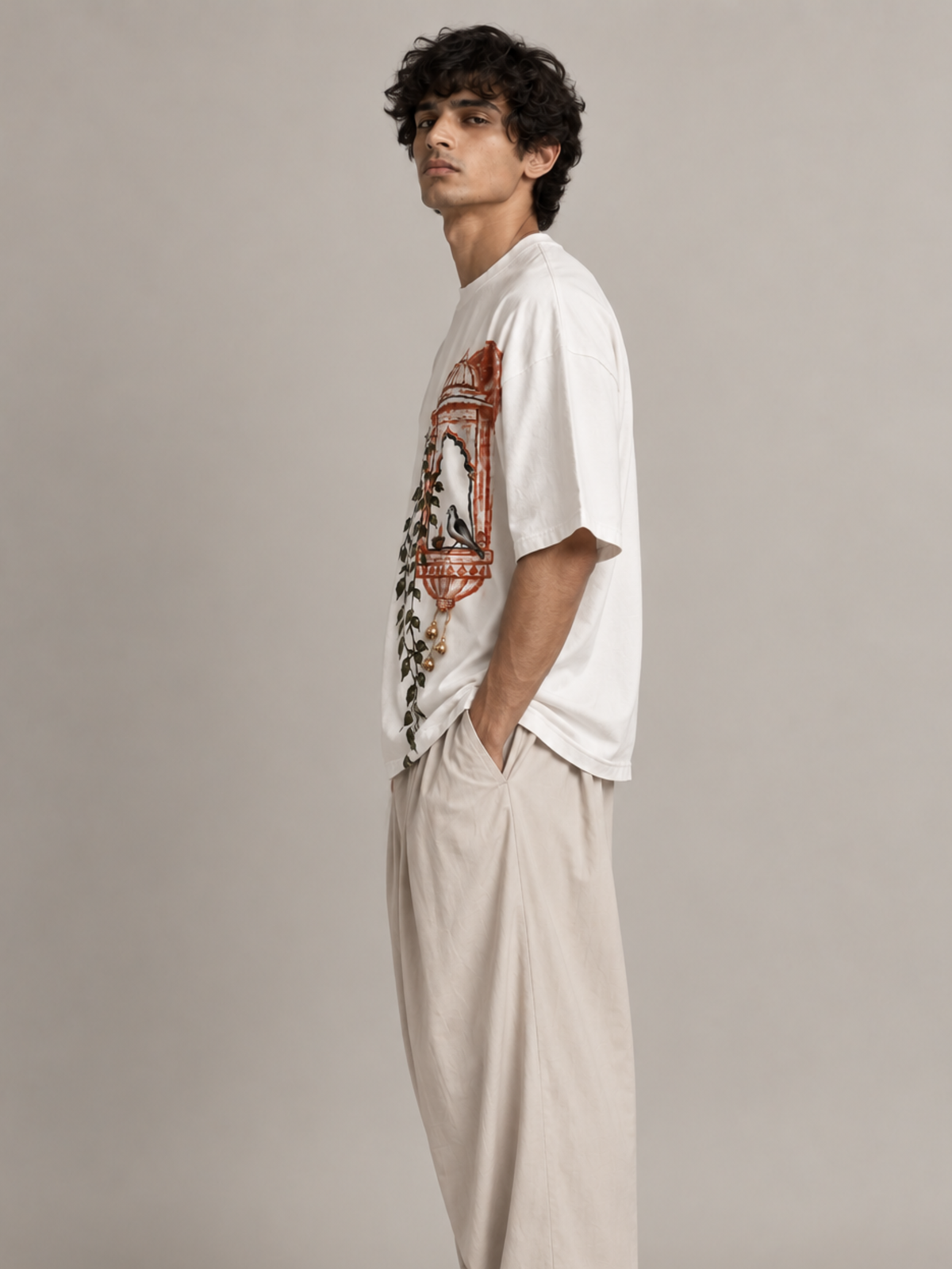 Angan Oversized Tee+CropTop-Couple Combo
