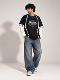 Jersey 2.0 Oversized Tee Detachable Sleeves Black-Men