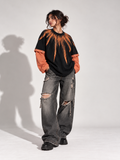 Inferno 2.0 Oversized Tee Detachable Sleeves Black-Women