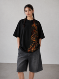 Saap Seedhi Oversized Tee - Black Women