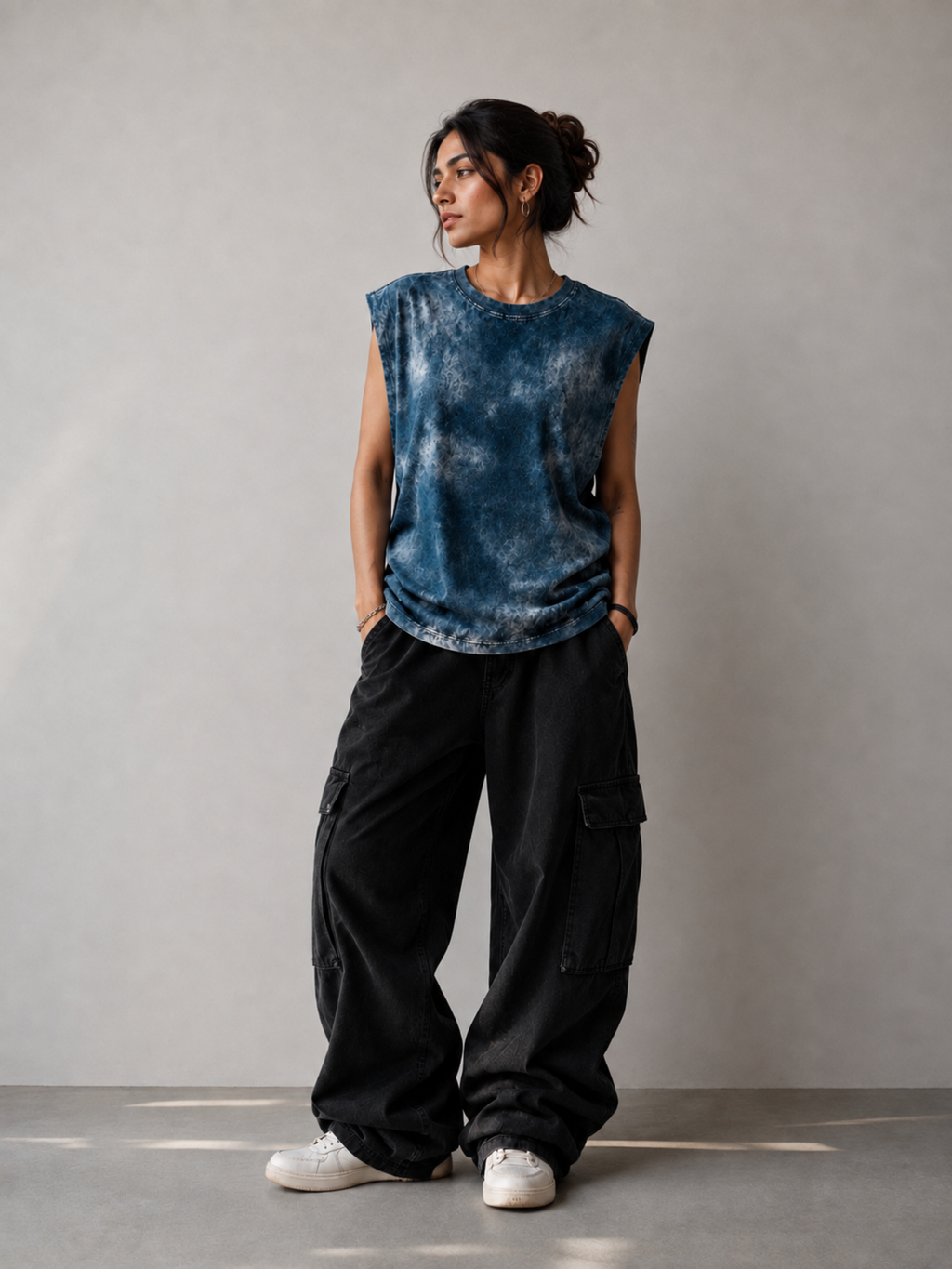 Ocean Blue Sculpt Vest - Women
