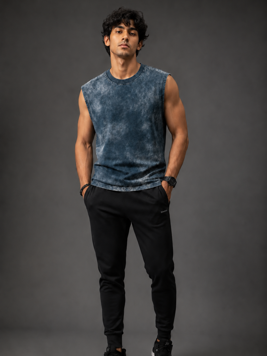 Ocean Blue Sculpt Vest - Men