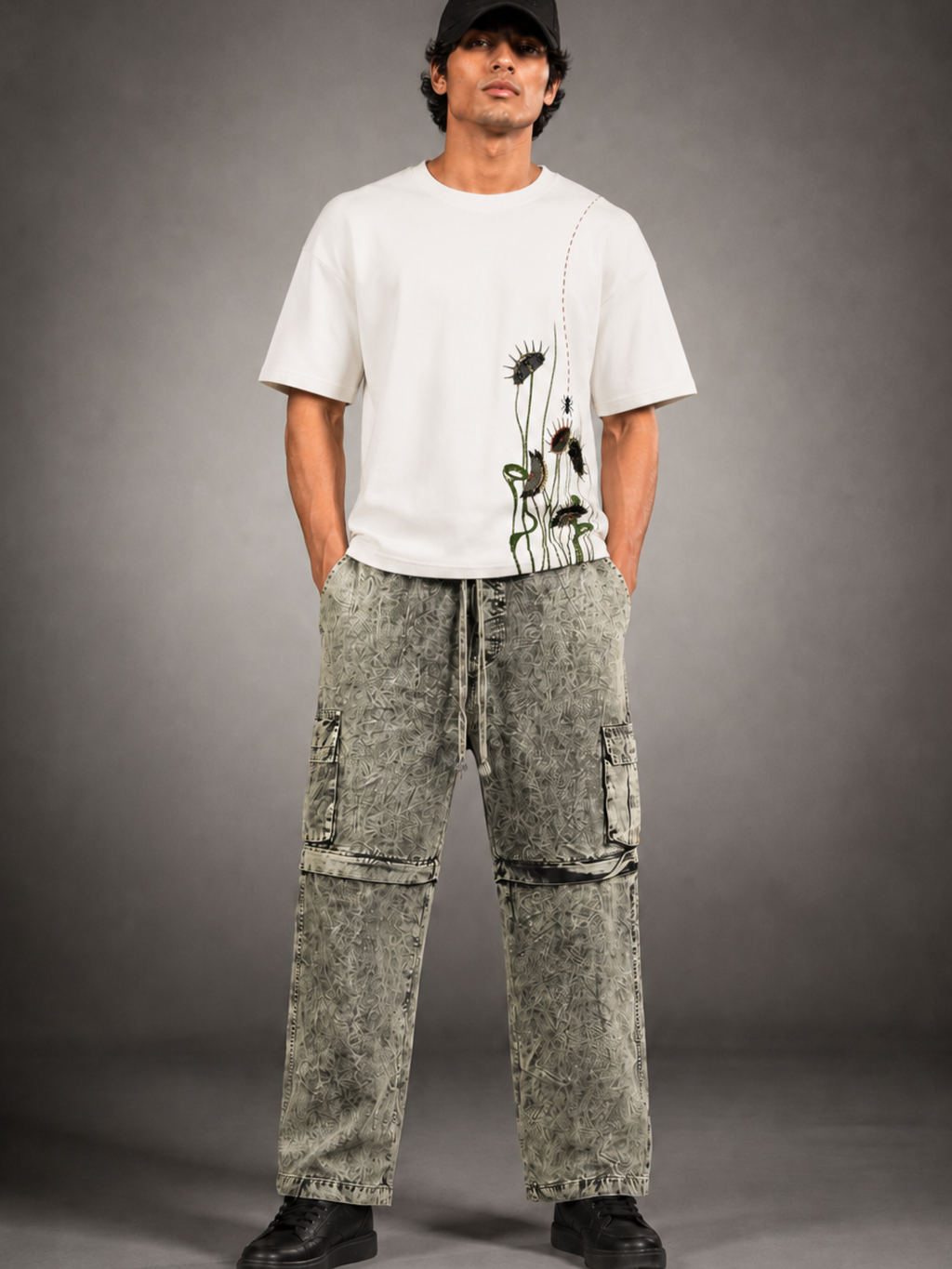 Algae Multi Functional Cargo n Shorts Green - Men