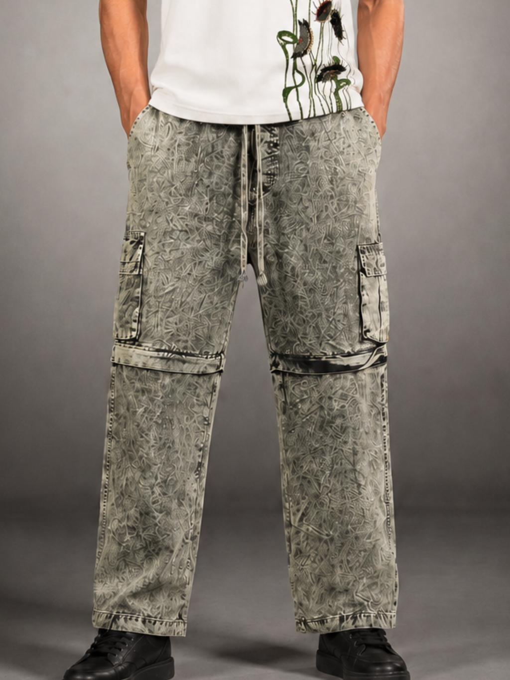 Algae Multi Functional Cargo n Shorts Green - Men