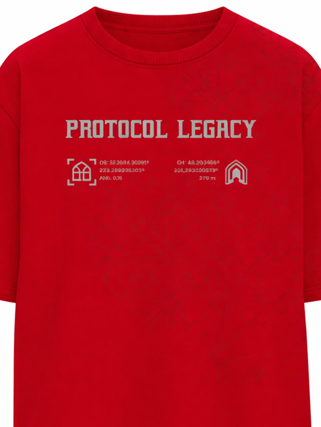 Protocol Oversized Red Tee - Men