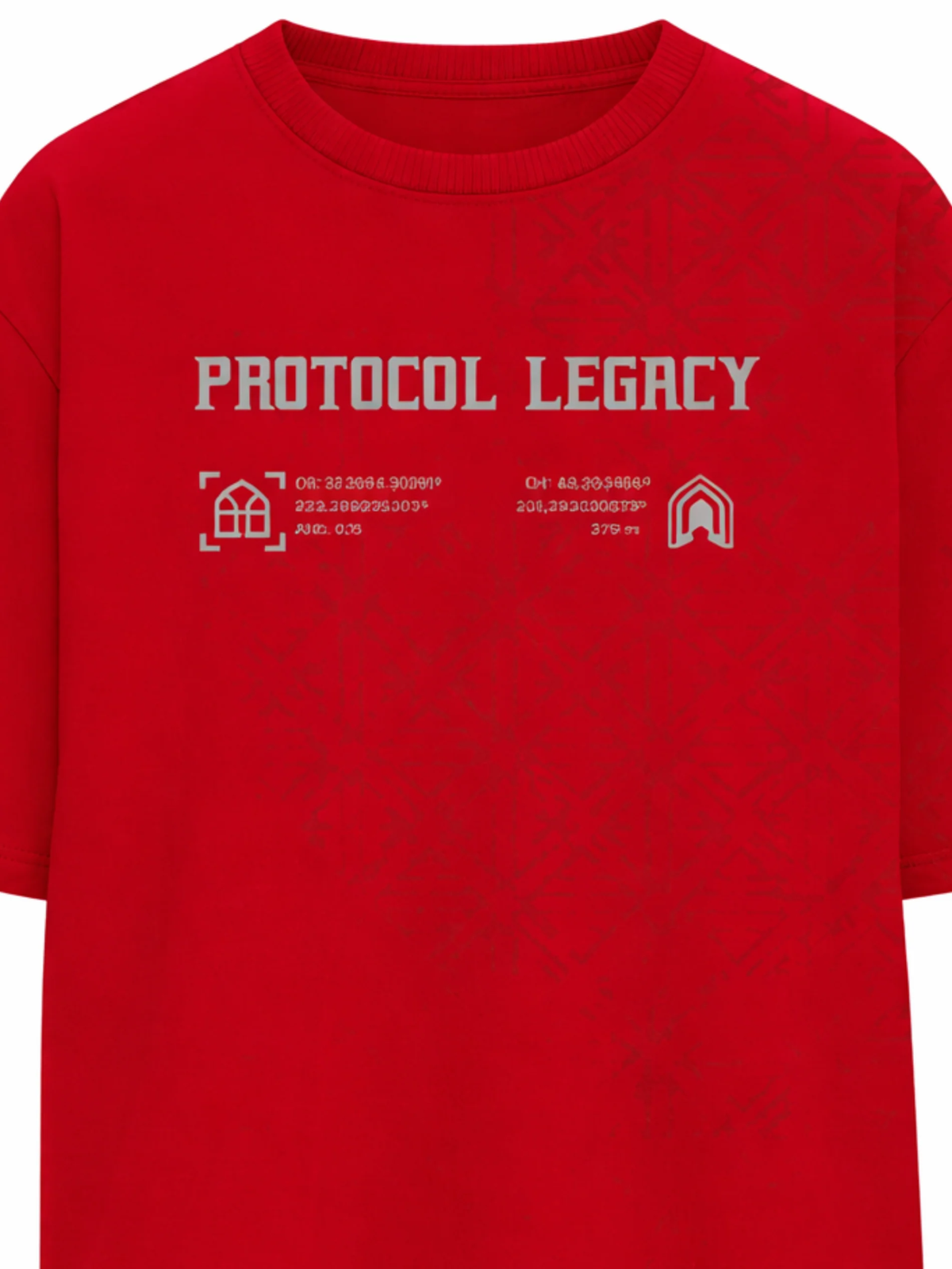 Protocol Oversized Red Tee - Men